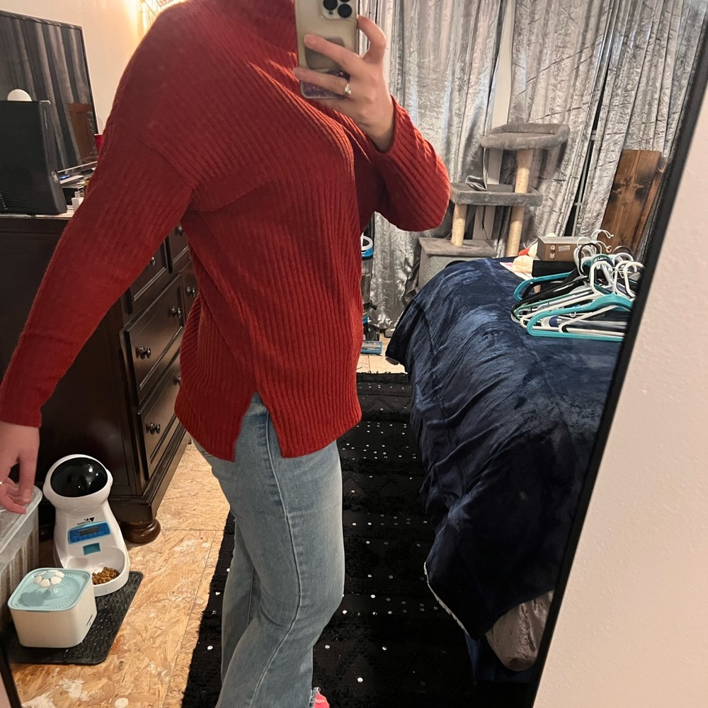 Red sweater